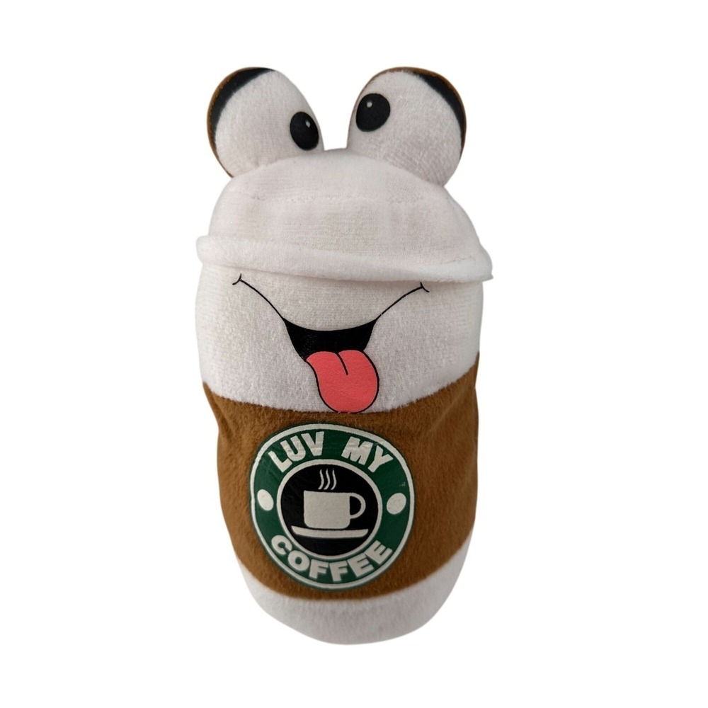 Goffa‎ Starbucks Luv My Coffee Plush Toy Coffee Cup Design Tongue Out Face c